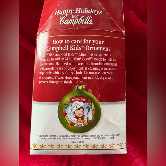 Campbell’s collector edition 2008 Christmas ornament - Picture 2 of 6